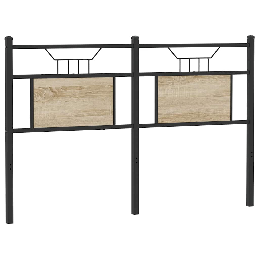 vidaXL Replace Headboard Sonoma Oak 150 cm Engineered Wood and Steel