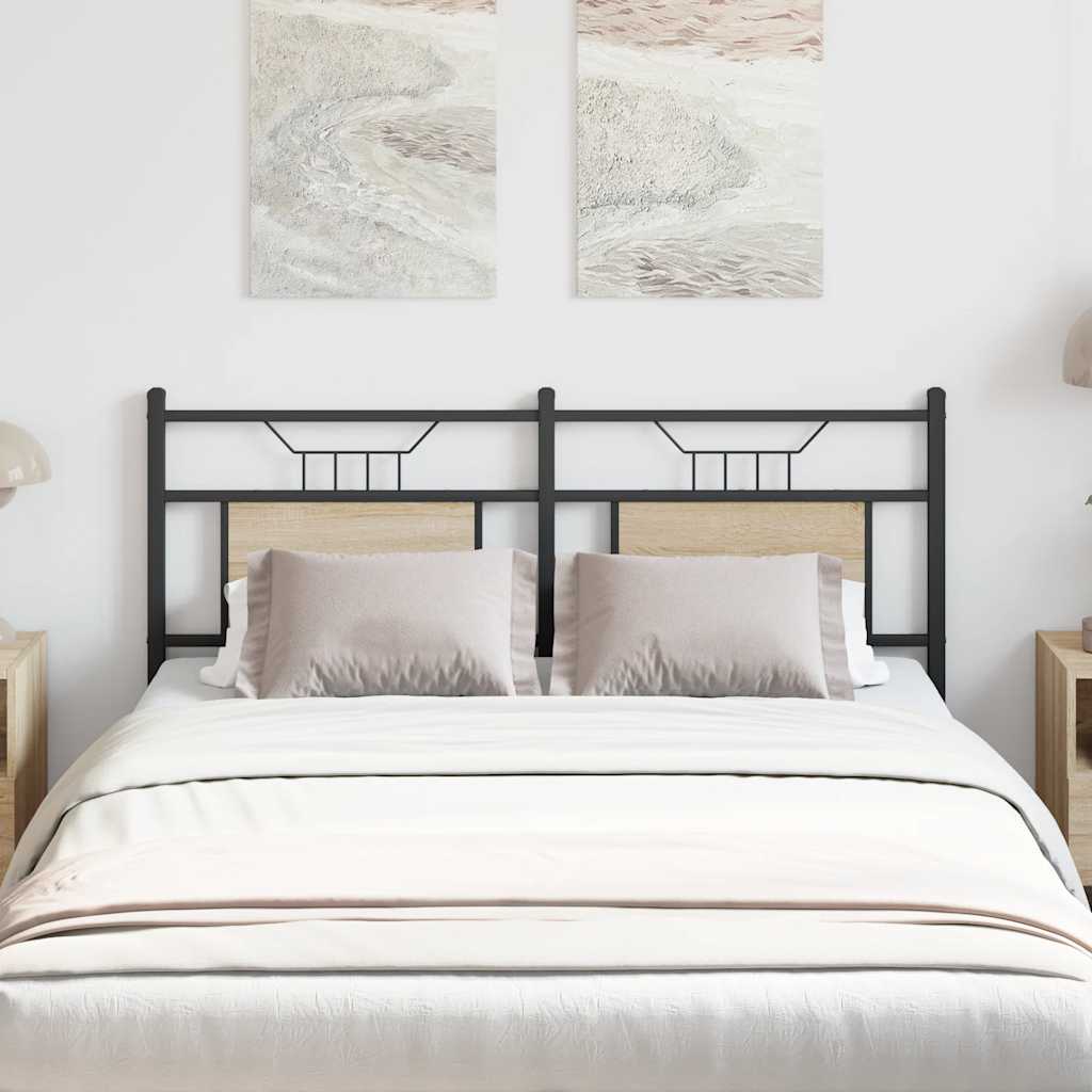 vidaXL Replace Headboard Sonoma Oak 150 cm Engineered Wood and Steel
