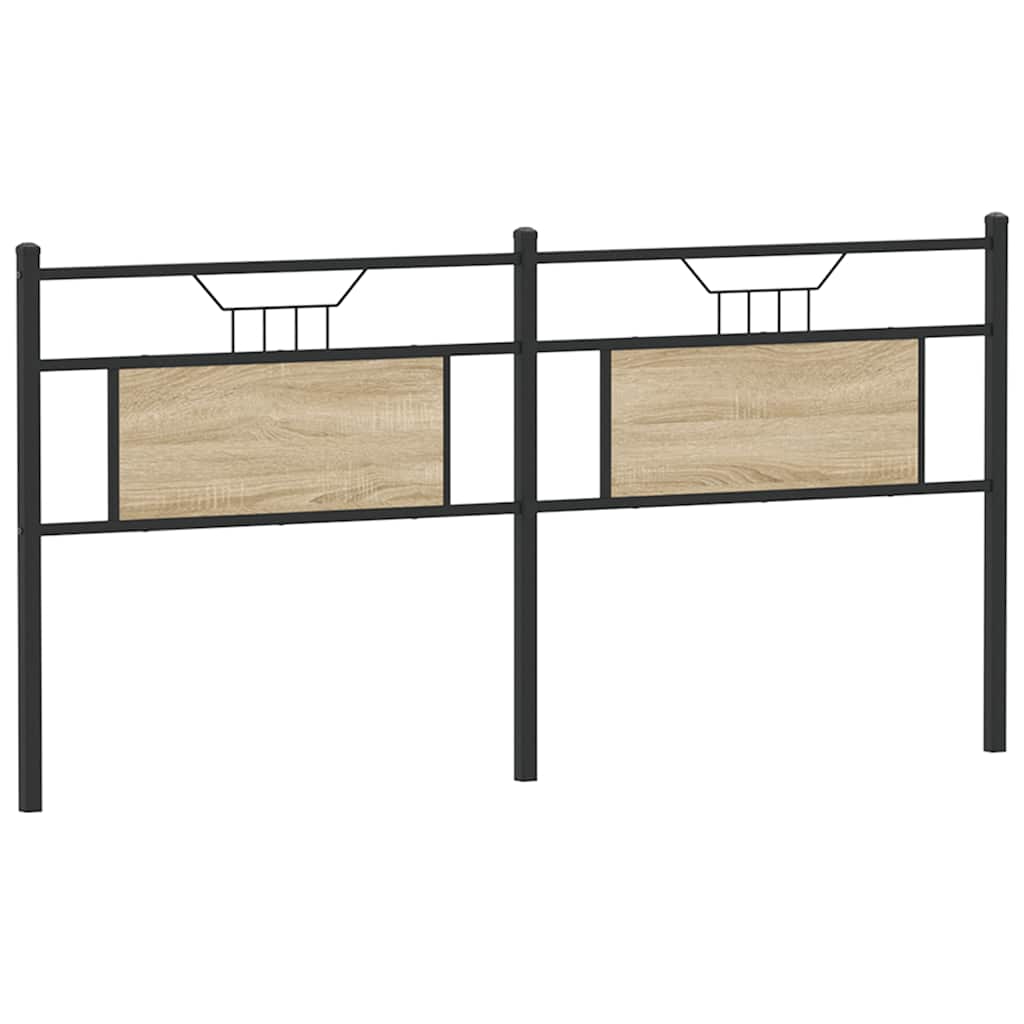 vidaXL Replace Headboard Sonoma Oak 160 cm Engineered Wood and Steel