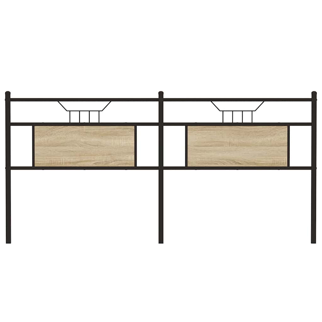 vidaXL Replace Headboard Sonoma Oak 160 cm Engineered Wood and Steel