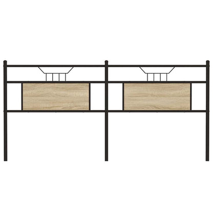 vidaXL Replace Headboard Sonoma Oak 160 cm Engineered Wood and Steel