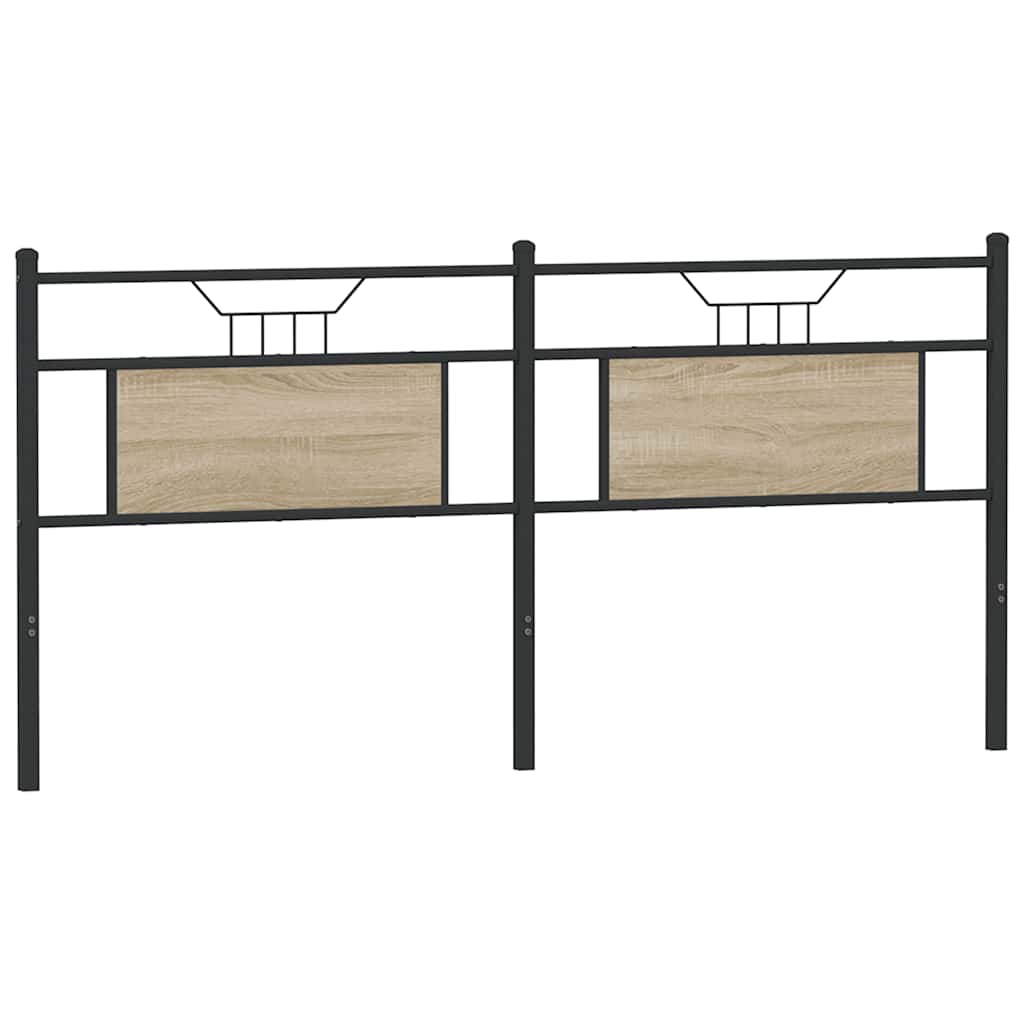 vidaXL Replace Headboard Sonoma Oak 160 cm Engineered Wood and Steel