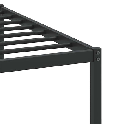 vidaXL Bed Frame without Mattress Brown Oak 107x203 cm Engineered Wood