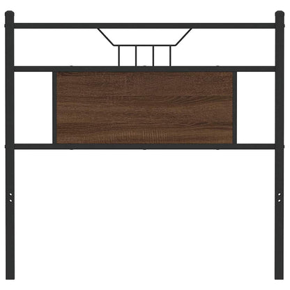 vidaXL Replace Headboard Brown Oak 75 cm Engineered Wood and Steel