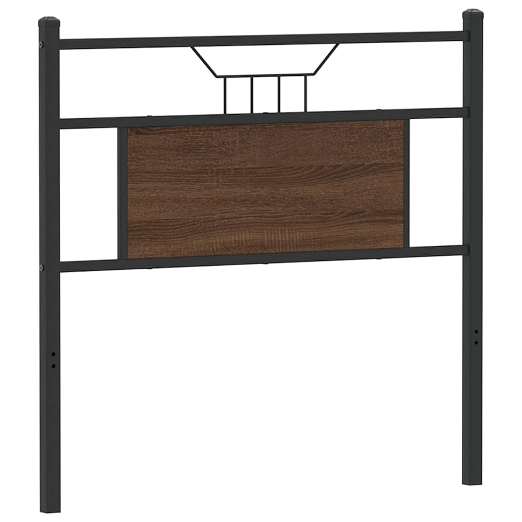 vidaXL Replace Headboard Brown Oak 80 cm Engineered Wood and Steel