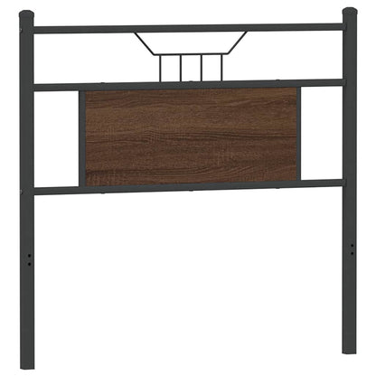 vidaXL Replace Headboard Brown Oak 80 cm Engineered Wood and Steel