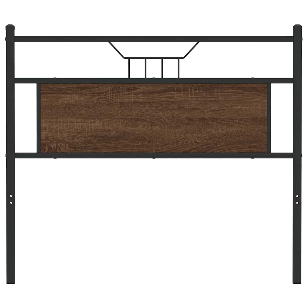 vidaXL Replace Headboard Brown Oak 100 cm Engineered Wood and Steel