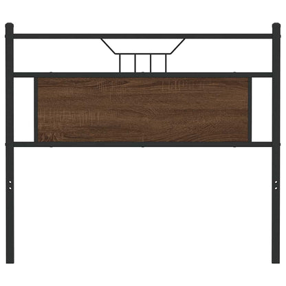 vidaXL Replace Headboard Brown Oak 100 cm Engineered Wood and Steel