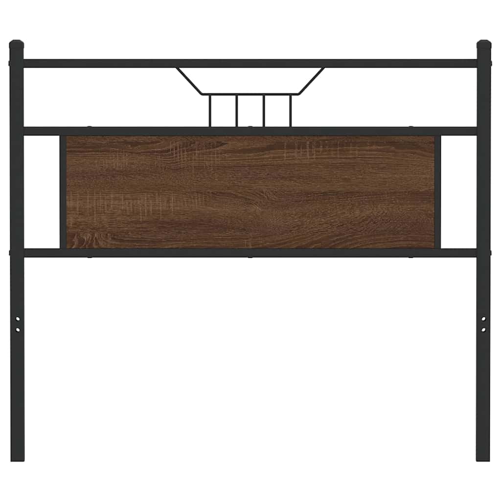 vidaXL Replace Headboard Brown Oak 107 cm Engineered Wood and Steel