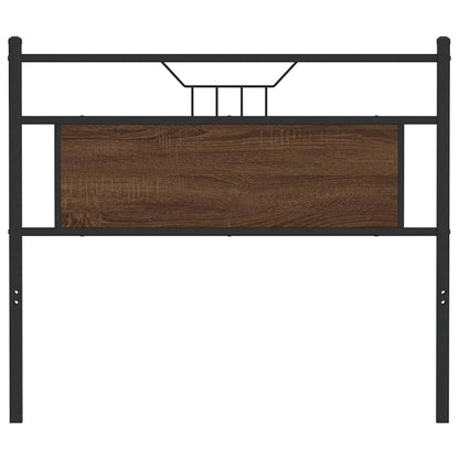 vidaXL Replace Headboard Brown Oak 107 cm Engineered Wood and Steel