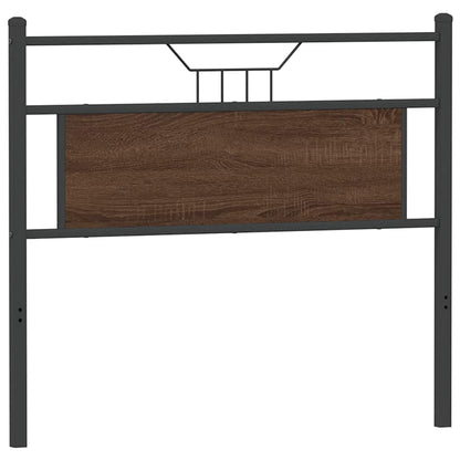 vidaXL Replace Headboard Brown Oak 107 cm Engineered Wood and Steel