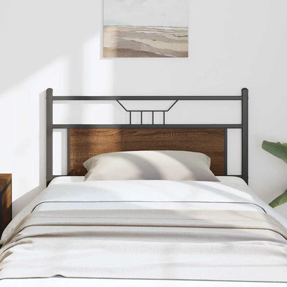 vidaXL Replace Headboard Brown Oak 107 cm Engineered Wood and Steel