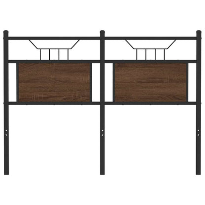 vidaXL Replace Headboard Brown Oak 120 cm Engineered Wood and Steel