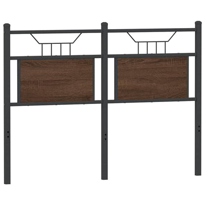 vidaXL Replace Headboard Brown Oak 120 cm Engineered Wood and Steel