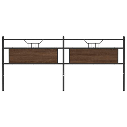 vidaXL Replace Headboard Brown Oak 193 cm Engineered Wood and Steel