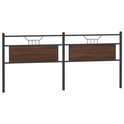 vidaXL Replace Headboard Brown Oak 193 cm Engineered Wood and Steel
