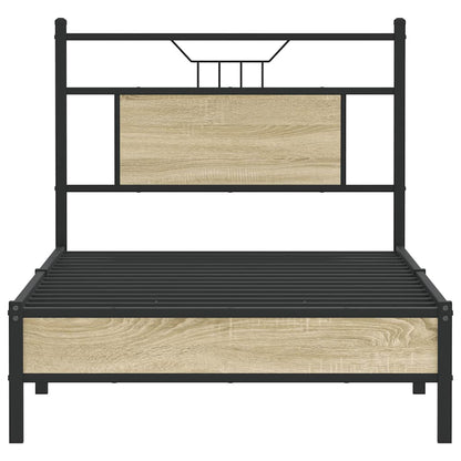 vidaXL Bed Frame without Mattress Sonoma Oak 80x200 cm Engineered Wood