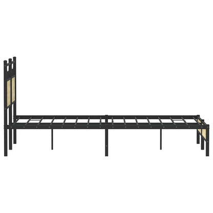 vidaXL Bed Frame without Mattress Sonoma Oak 120x200 cm Engineered Wood