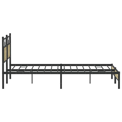 vidaXL Bed Frame without Mattress Sonoma Oak 183x203 cm Engineered Wood