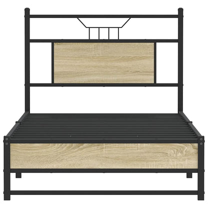 vidaXL Bed Frame without Mattress Sonoma Oak 80x200 cm Engineered Wood
