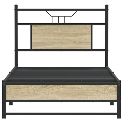 vidaXL Bed Frame without Mattress Sonoma Oak 90x200 cm Engineered Wood