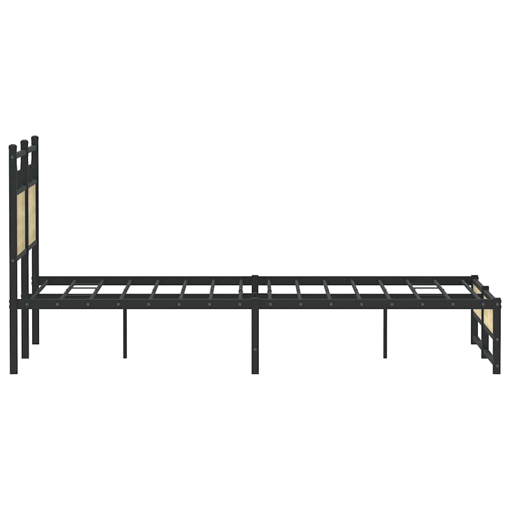vidaXL Bed Frame without Mattress Sonoma Oak 120x200 cm Engineered Wood