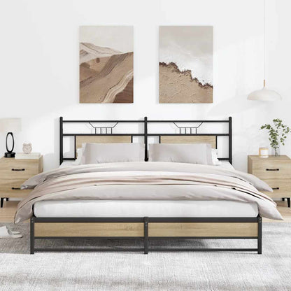 vidaXL Bed Frame without Mattress Sonoma Oak 160x200 cm Engineered Wood