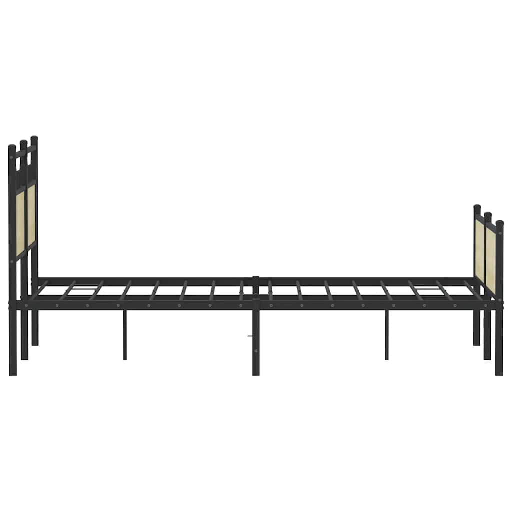 vidaXL Bed Frame without Mattress Sonoma Oak 120x190 cm Small Double Engineered Wood