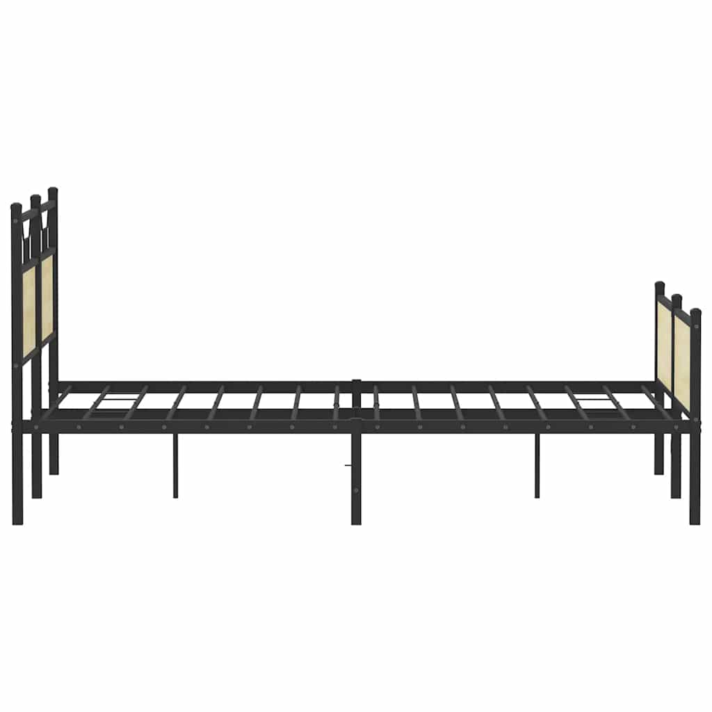 vidaXL Bed Frame without Mattress Sonoma Oak 150x200 cm King Size Engineered Wood