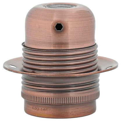 vidaXL Lamp Holders 2 pcs Red Bronze E27