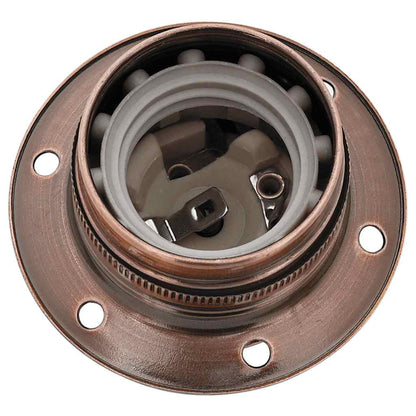 vidaXL Lamp Holders 2 pcs Red Bronze E27