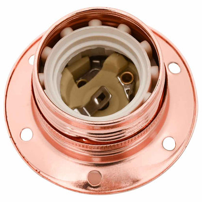 vidaXL Lamp Holders 2 pcs Rose Gold E27