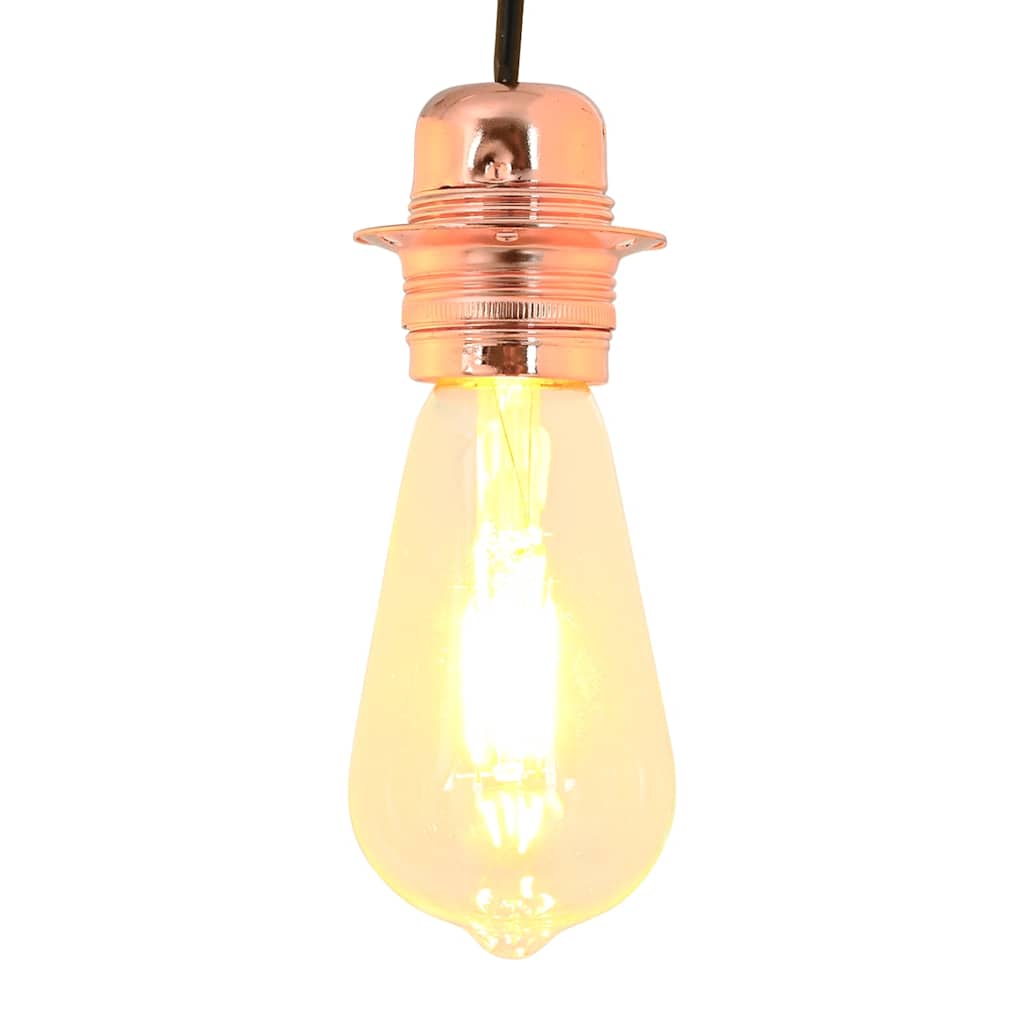 vidaXL Lamp Holders 2 pcs Rose Gold E27