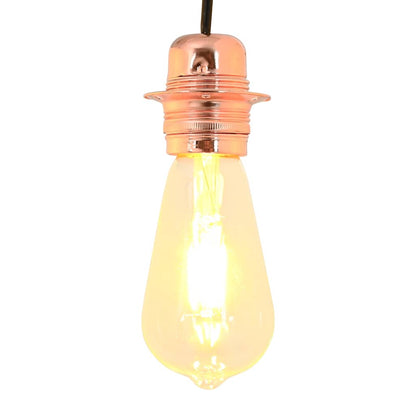 vidaXL Lamp Holders 2 pcs Rose Gold E27