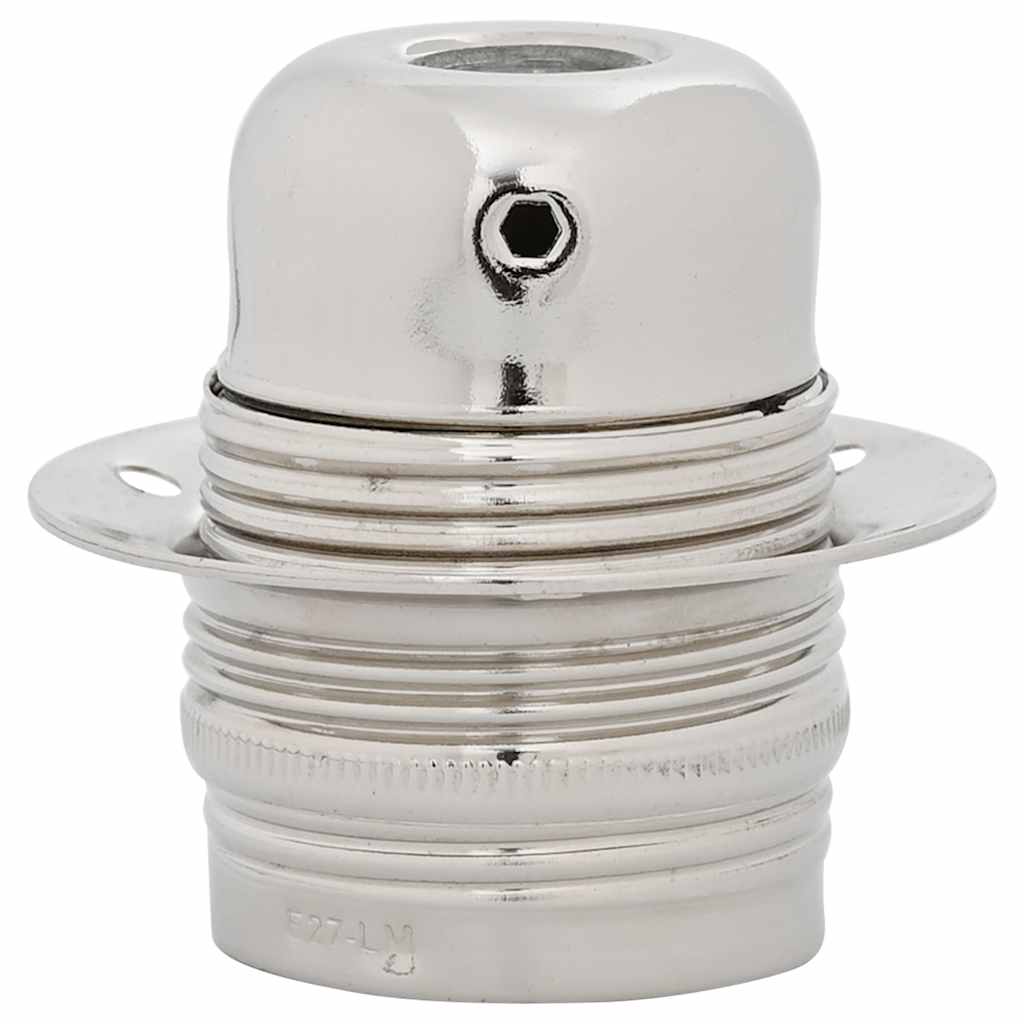 vidaXL Lamp Holders 2 pcs Satin Nickel E27