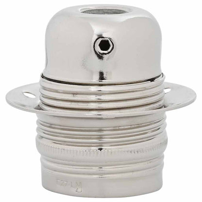 vidaXL Lamp Holders 2 pcs Satin Nickel E27