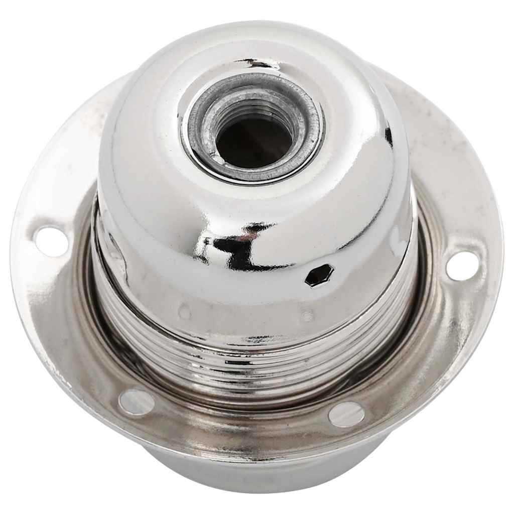 vidaXL Lamp Holders 2 pcs Satin Nickel E27