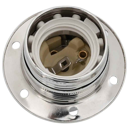 vidaXL Lamp Holders 2 pcs Satin Nickel E27