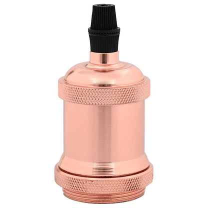 vidaXL Lamp Holders 2 pcs Rose Gold E27