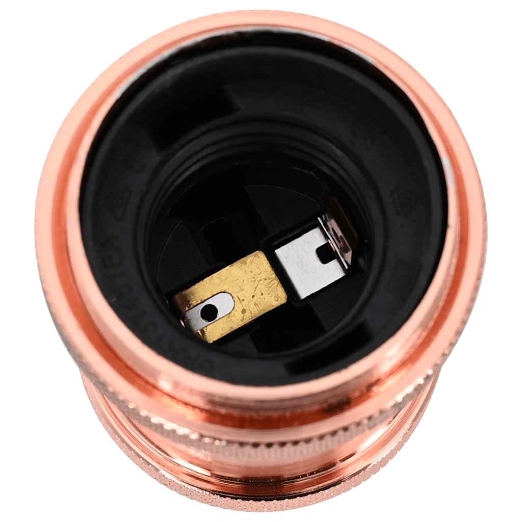 vidaXL Lamp Holders 2 pcs Rose Gold E27