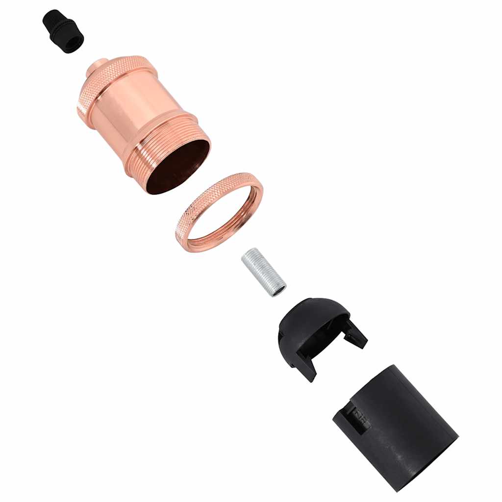 vidaXL Lamp Holders 2 pcs Rose Gold E27