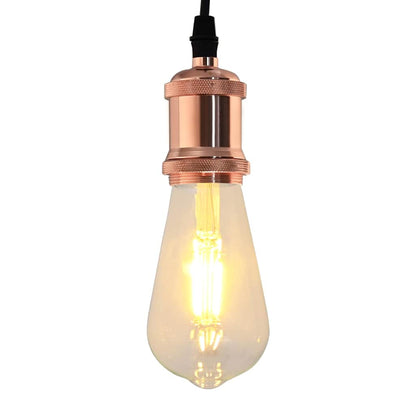 vidaXL Lamp Holders 2 pcs Rose Gold E27