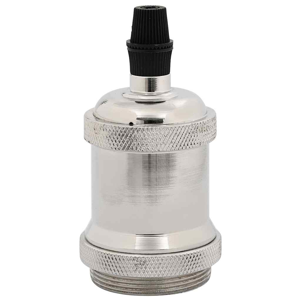 vidaXL Lamp Holders 2 pcs Satin Nickel E27