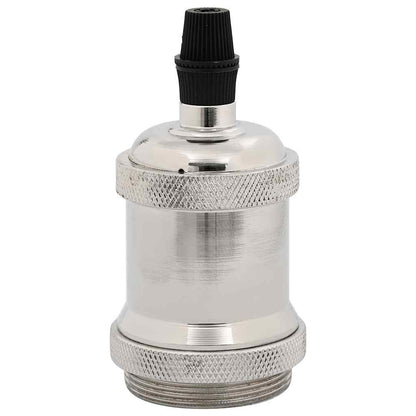 vidaXL Lamp Holders 2 pcs Satin Nickel E27