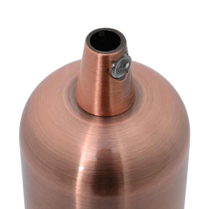 vidaXL Lamp Holders 2 pcs Red Bronze E27