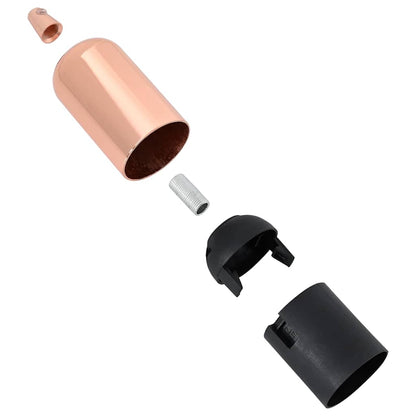 vidaXL Lamp Holders 2 pcs Rose Gold E27