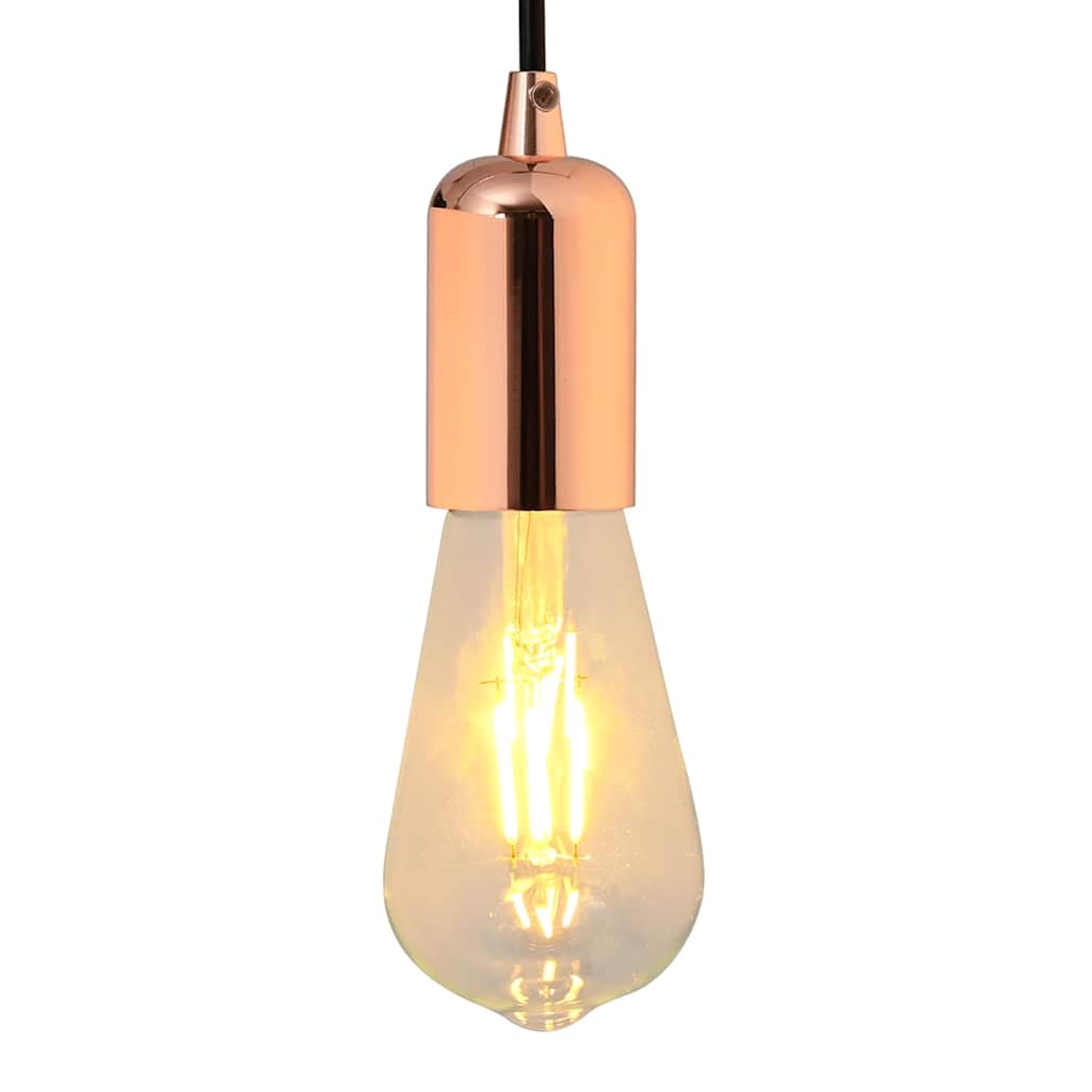 vidaXL Lamp Holders 2 pcs Rose Gold E27