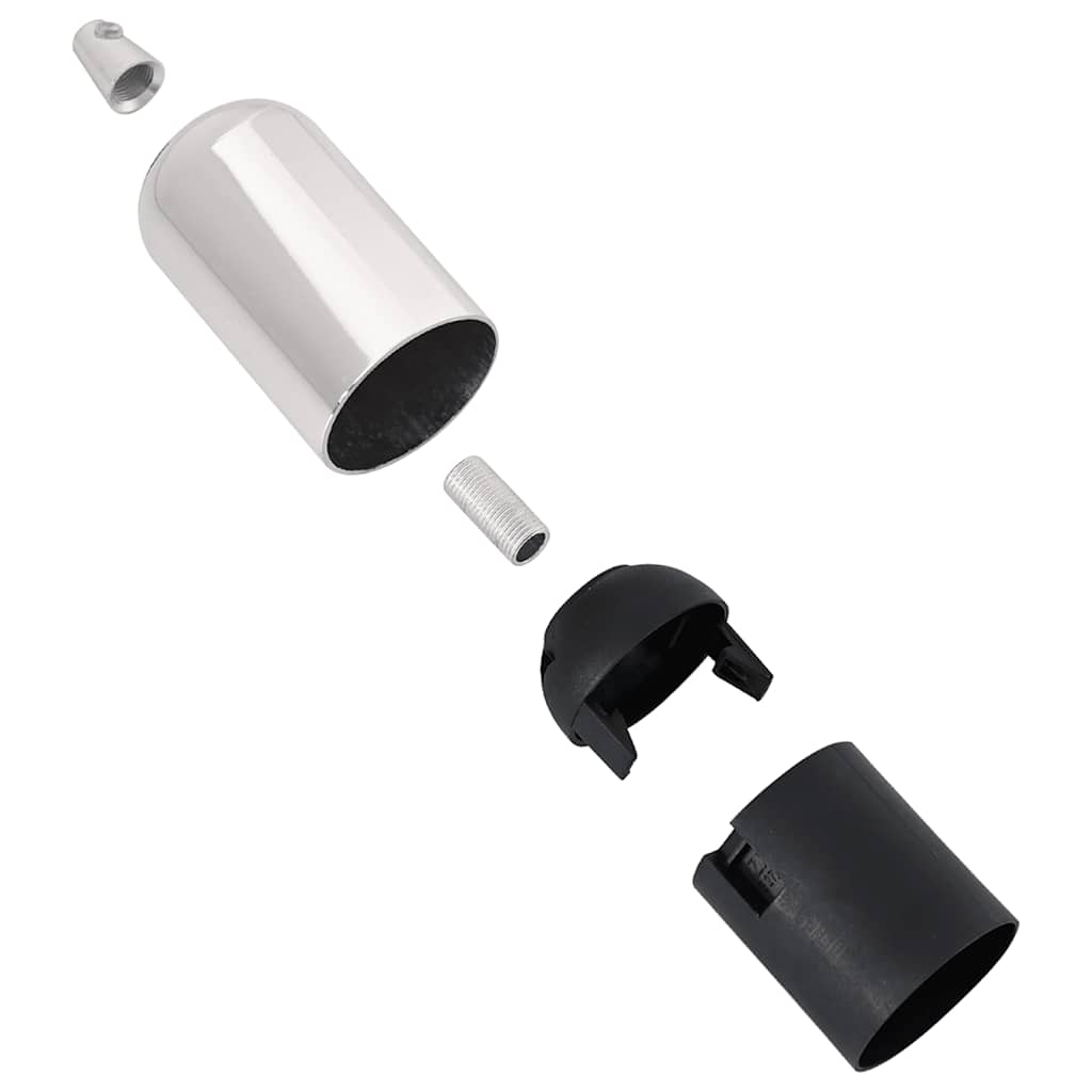 vidaXL Lamp Holders 2 pcs Satin Nickel E27
