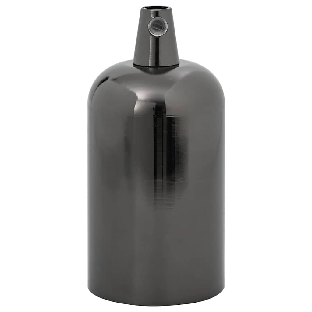 vidaXL Lamp Holders 2 pcs Glossy Black E27