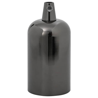 vidaXL Lamp Holders 2 pcs Glossy Black E27